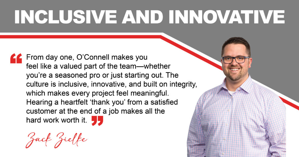 employee testimonial titled "inclusive and innovative"